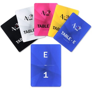 싯카드 세트 AAhm 테이블 자리카드 홀덤용품 5color