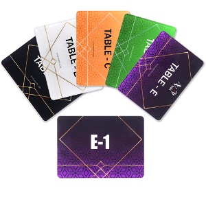 싯카드 세트 AAhm 테이블 자리카드 가로형 홀덤용품 5color
