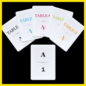 커스텀 싯카드 세트 테이블 자리카드 홀덤용품